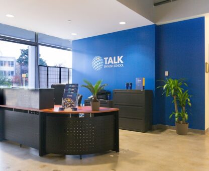 Talks English
